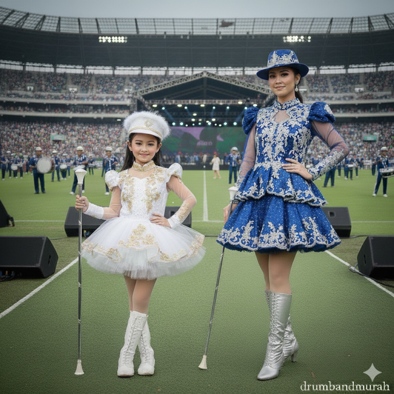 Kostum Mayoret Anak dan Dewasa dengan Desain Elegan